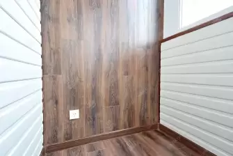Дизайнерская отделка ламинатом с вагонкой под покраску